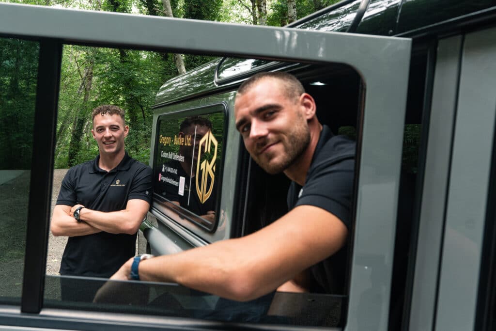 james burke, guy gregory, gregory-burke defenders, helen siwak, portfolioyvr, ecoluxury, range rover, vancouver, bc